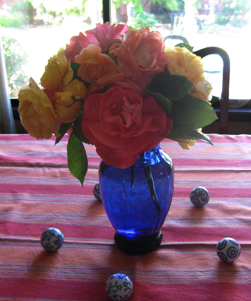 Mary Crook's flower arrangement